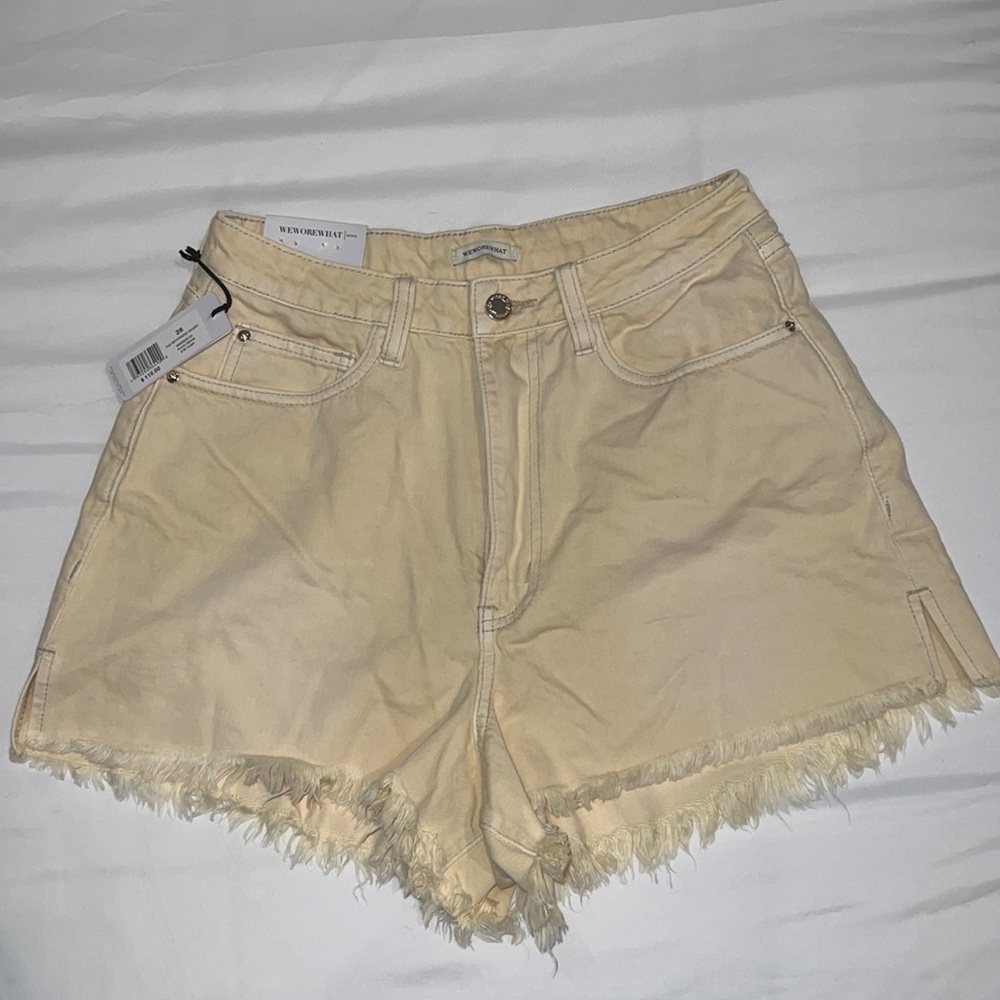 Weworewhat boyfriend jean shorts